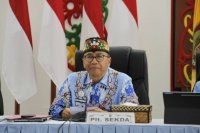 Plt Sekda Kalteng Leonard S. Ampung Pimpin Rakor Pendukung Program Kartu Huma Betang Sejahtera