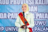Bunda PAUD Prov. Kalteng Aisyah Thisia Agustiar Sabran Lakukan Kunjungan ke Sejumlah PAUD di Kota Palangka Raya